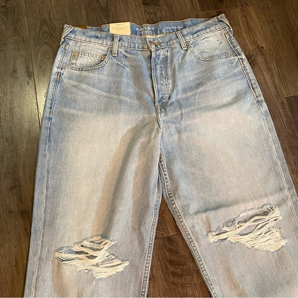 NWT Ariat jeans Mykonos ultra high rise Tom boy distressed jeans 33 reg - Picture 6 of 16